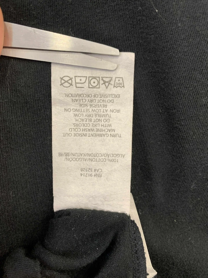 Armani Exchange AX Graphic Logo T-Shirt XS Black Made in Philippines #19 - Image 4 of 4