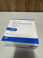 Cardinal Health Curity Non-Adherent Strips 3x8 in REF 6113 Box 24 Oil Emulsion