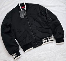 Dolce & Gabbana DG Royals 3D Star Embossed Bomber Jacket | Size S | MSRP $2795