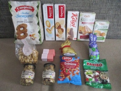 !! 3kg LINDT + MILKA Schokolade BIO Fairfood Nußmix GMEINER Confiserie Gebäck !!