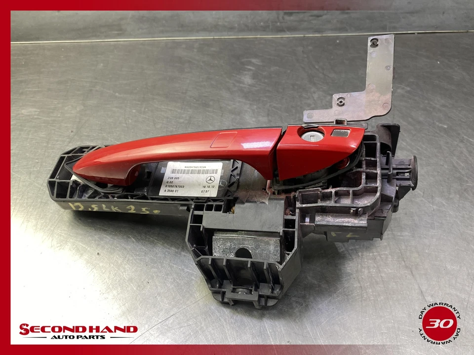 Manija de puerta exterior lateral izquierda 12-20 Mercedes R172 SLC300 SLK250 sin llave Go ROJO Foto 4 de 4