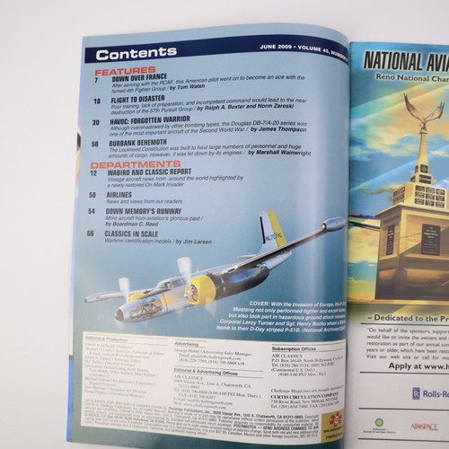 Air Classics June 2009 P-51 Ace Down Over France Havoc DB-7 Sexy Sue Invader - Imagen 2 de 3
