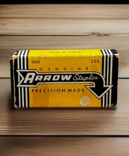 S-25 Genuine Arrow Precision Made Staples 1000 Count Use in M-25 Staplers Vtg
