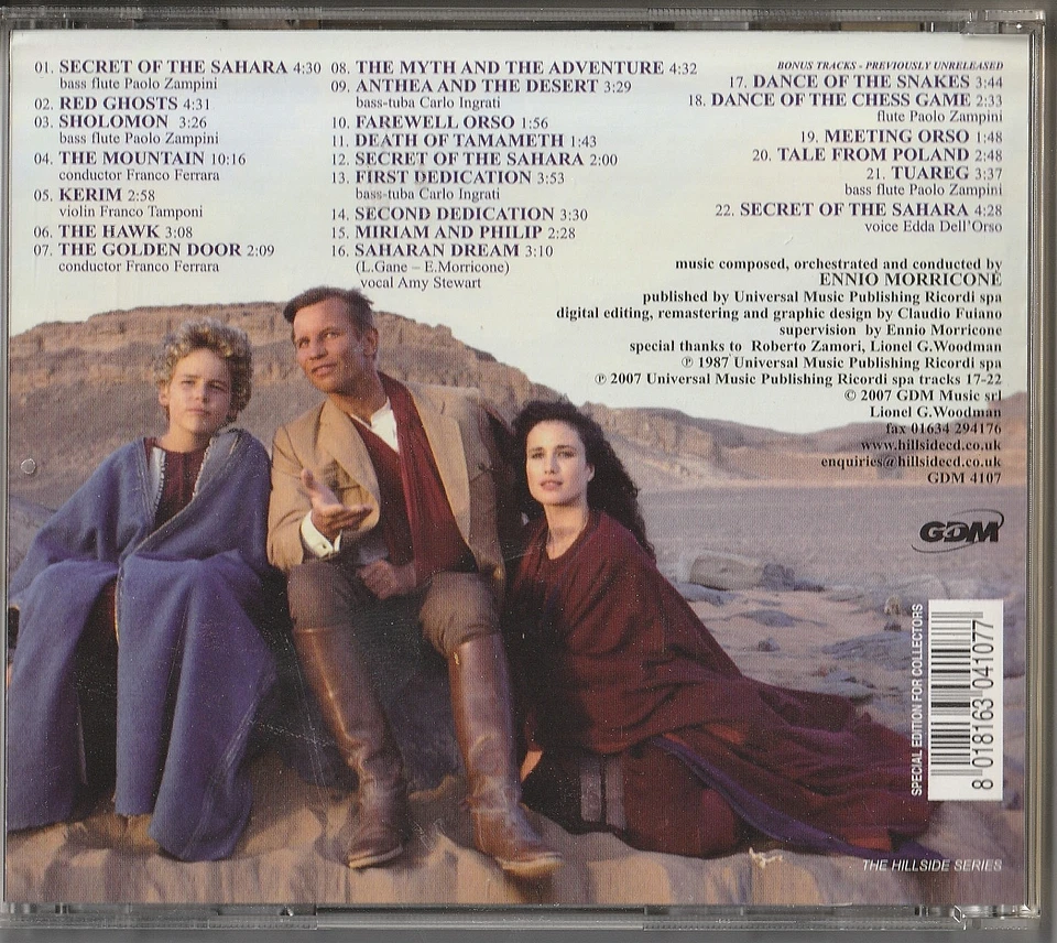 ENNIO MORRICONE - Secret of the Sahara - CD - Bild 2 von 2