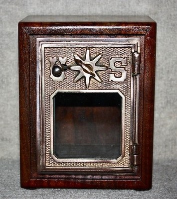 Antique USPS P O Post Office Postal Box Door Bank With Combination