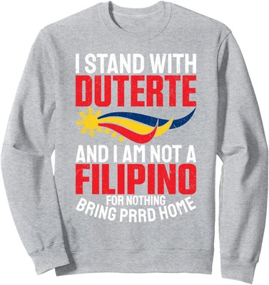 Philippine Du30 Stand For Prrd Supporter Digong Unisex Crewneck Sweatshirt