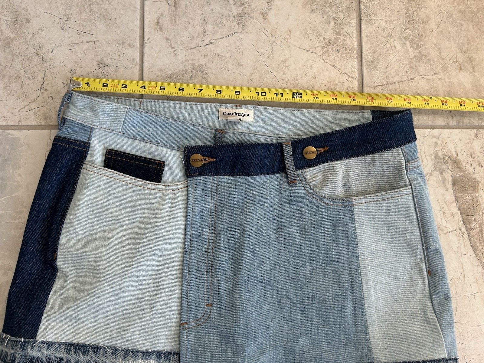 Coach Coachtopia Repurposed Patchwork Denim Mini … - image 11