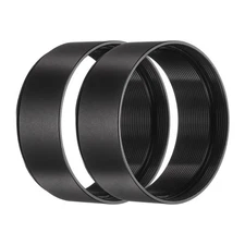 2Pcs 15mm M42 Lens Adapter Ring Extension Tube for Camera and Eyepiece, Black