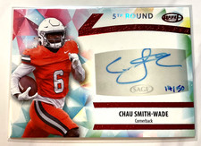Chau Smith-Wade 2024 Aspire Red /50 Foil Auto Card Wash.St/ Carolina Panthers