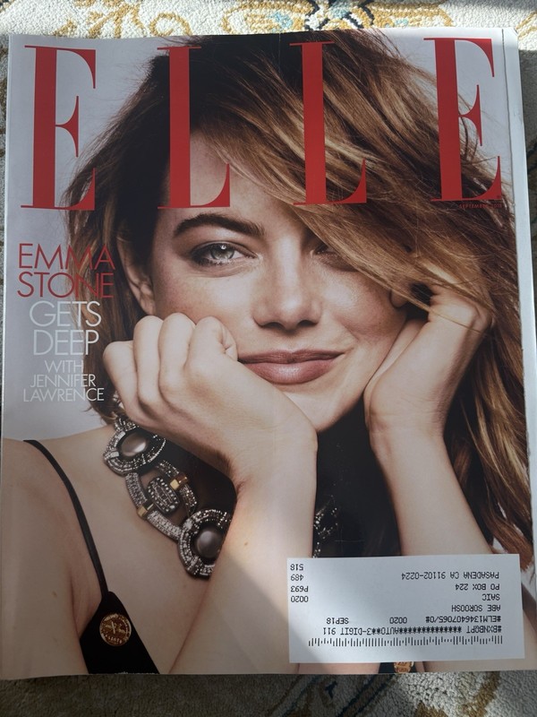 Elle Magazine Emma Stone Gets Deep September 2018