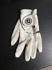 FootJoy Men  s Right Hand Golf Glove White Size Large Used