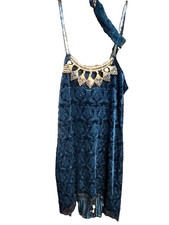 Dreamgirls 1920s Flapper Dress, Cosplay, Halloween, Feather Headband- Green - LG