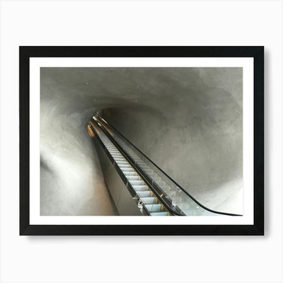 Museumstreppe, LA Kunstdruck gerahmt Wandbild Poster Leinwanddruck Bild