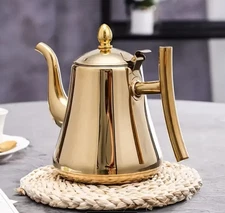 1.0 L Stainless Steel Cold Water Kettle Coffee Pot Teapot Drink ware Water Pot**