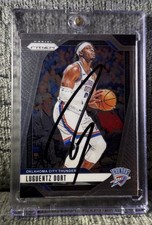 Luguentz Dort 24-25 Panini Prizm Basketball Signed In Person On Card Auto #119