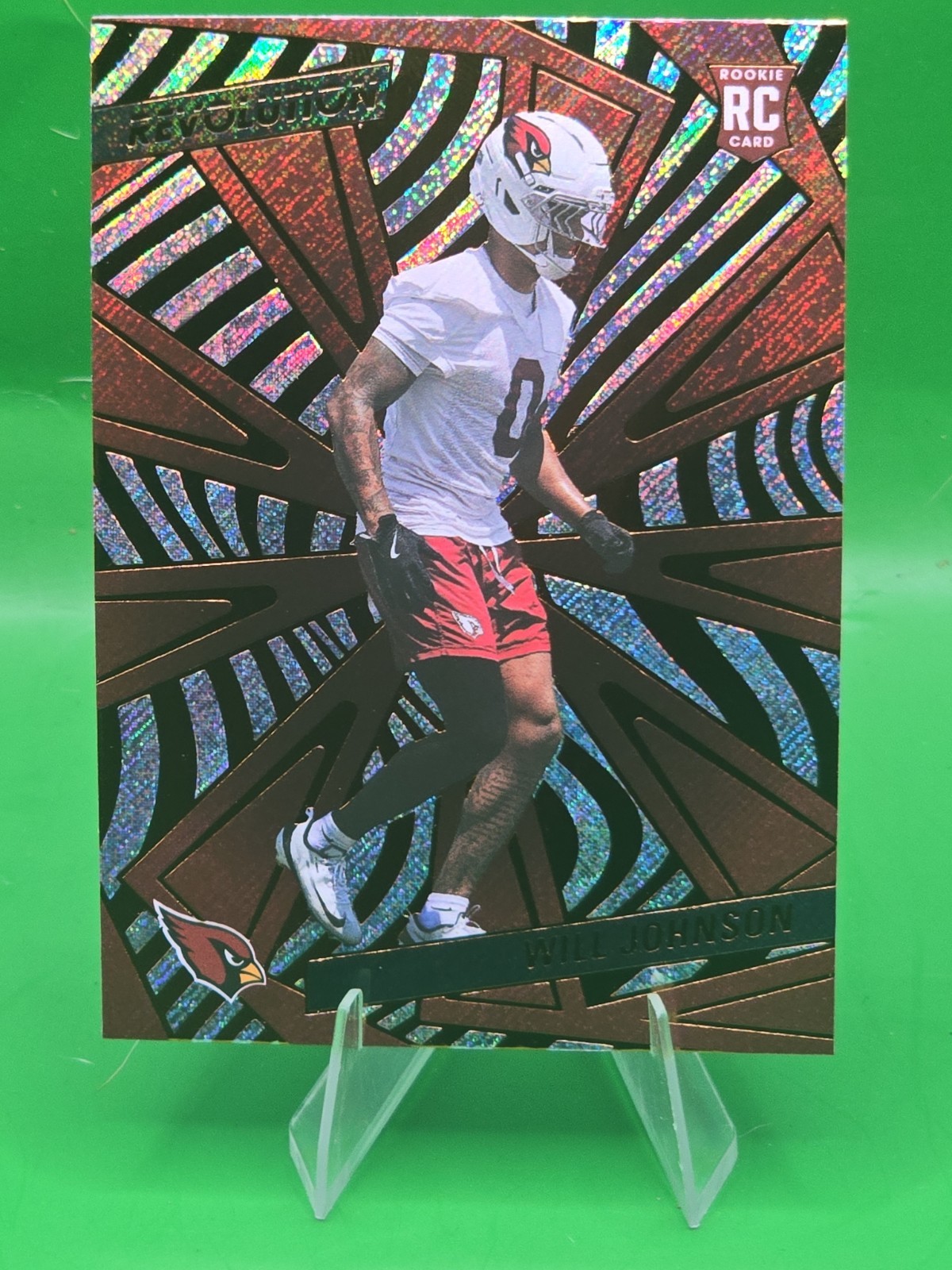 2025 Panini Revolution - Rookies Will Johnson #249 Red Swirl (RC)