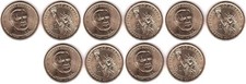 USA 5 pcs х 1 Dollar 2014-P aUNC The 31st President of the USA - Herbert Hoover
