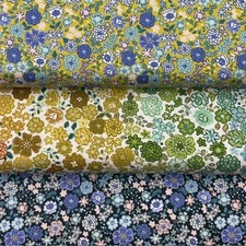 Lewis and Irene Boho Blooms' Collection 100% Cotton Fat Quarter, Half or Whol...