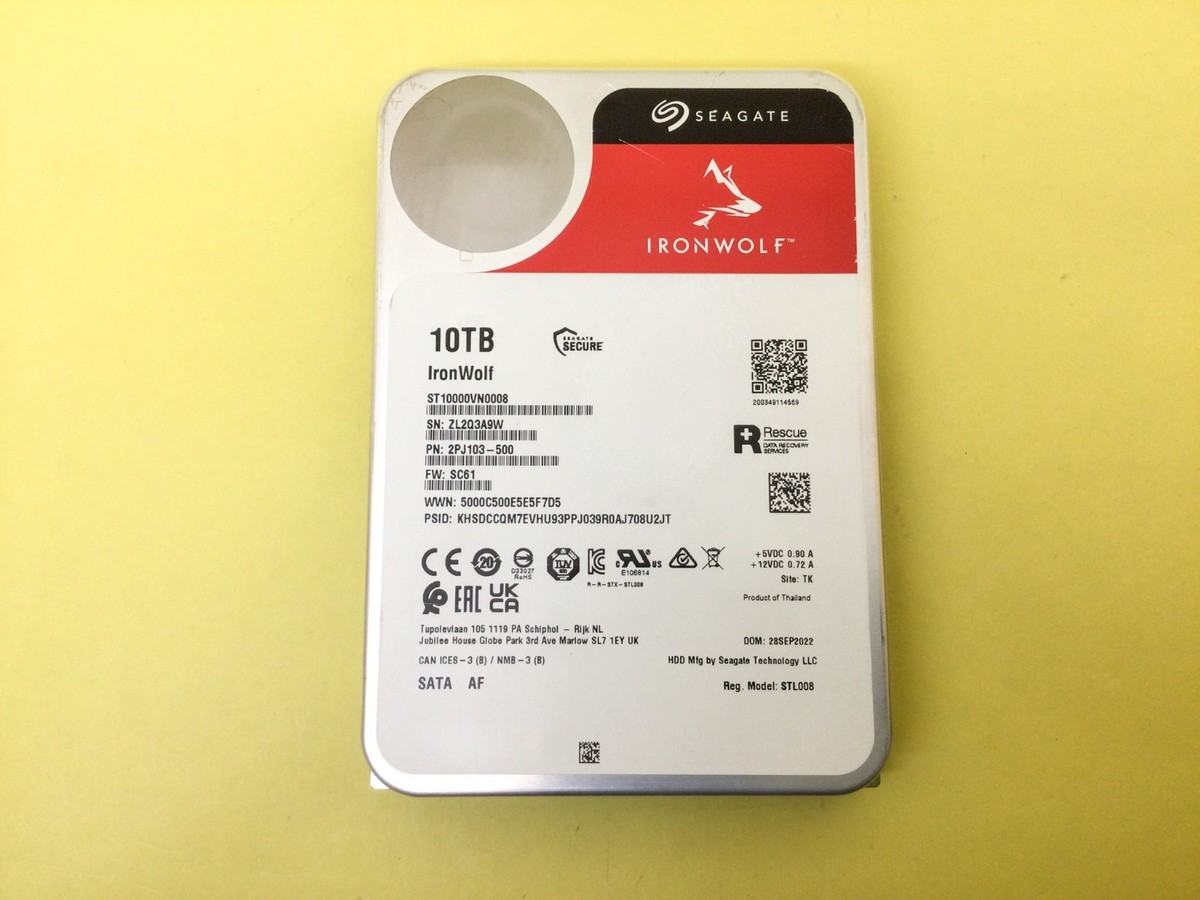 Seagate IronWolf 10TB 7200 RPM SATA 6Gb/s 256MB Cache 3.5