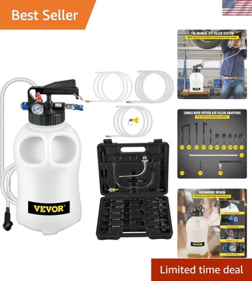 #ad #ad High Capacity 10L Transmission Fluid Dispenser with Pressure Gauge Safety $115.49