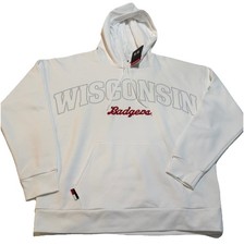 Under Armour Wisconsin Badgers Women s XL Hoodie White Sweatshirt New NWT