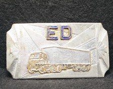 WK21161 SWEET VINTAGE 1950s  SEMI-TRUCK 18-WHEELER  TRUCKING MENS BELT BUCKLE