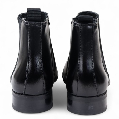 Men's Black Chelsea Slip-On Boots Classic Ankle Design Office & Everyday Wear - Picture 5 of 5