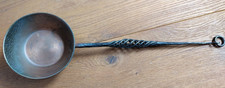Kupfer Topf / Kelle | 44 cm | langer Stiel | Griff geschmiedet mit Verzierung