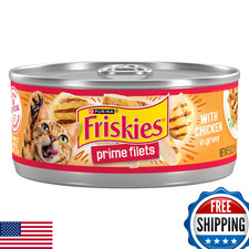 Purina Friskies Prime Filets Chicken Wet Cat Food Gravy 24x 5.5oz Cans 4.58 per gallon