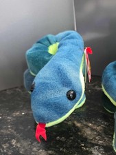Ty Beanie Baby Hissy Snake Beanbag Plush Original Tag 1997