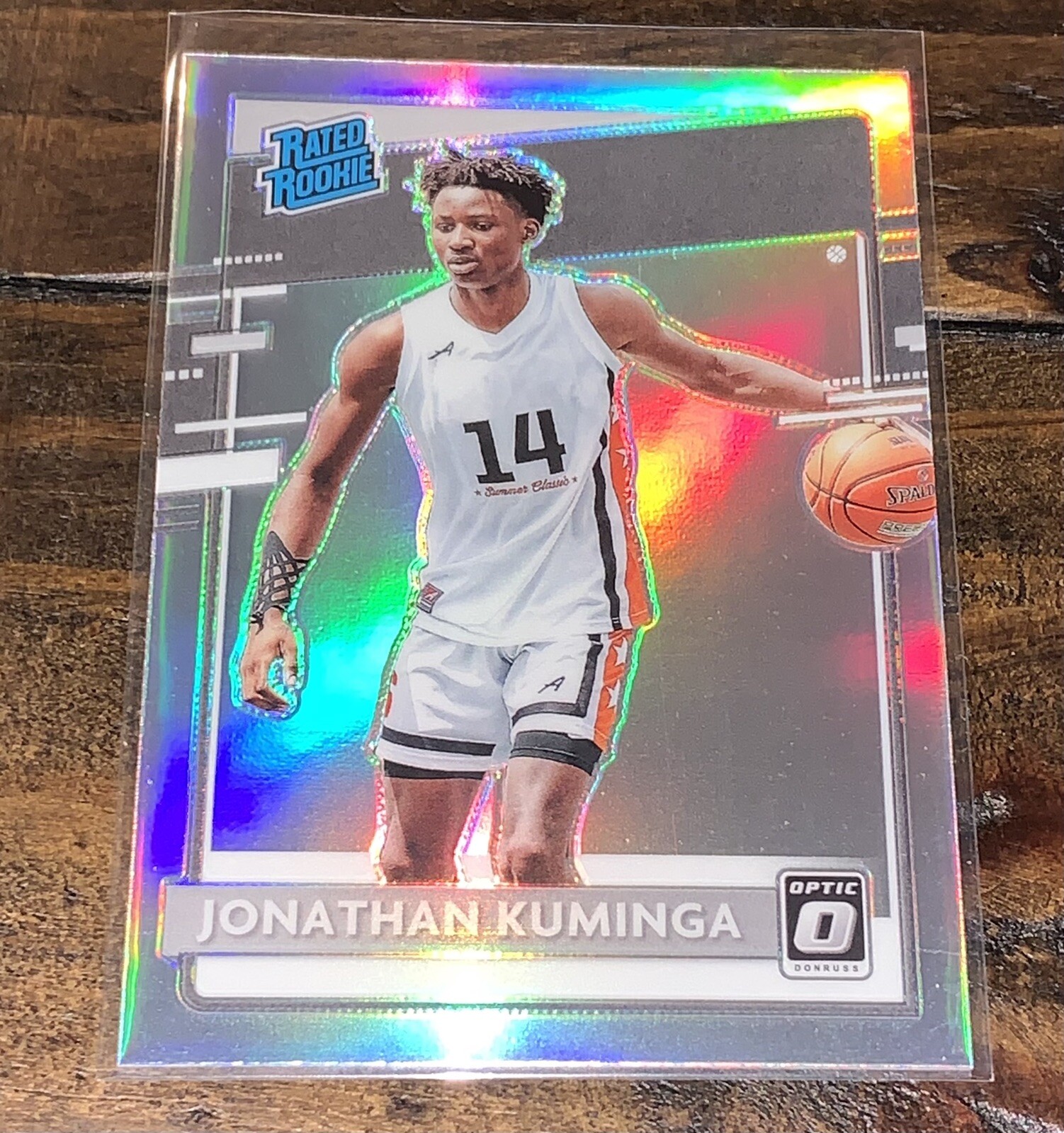 2021 Chronicles Optic Draft Picks Silver Prizm Jonathan Kuminga 205 Rated Rookie