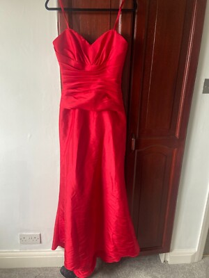 Red Bridal Shower Wedding Guest Maxi Dress UK 14 | eBay UK