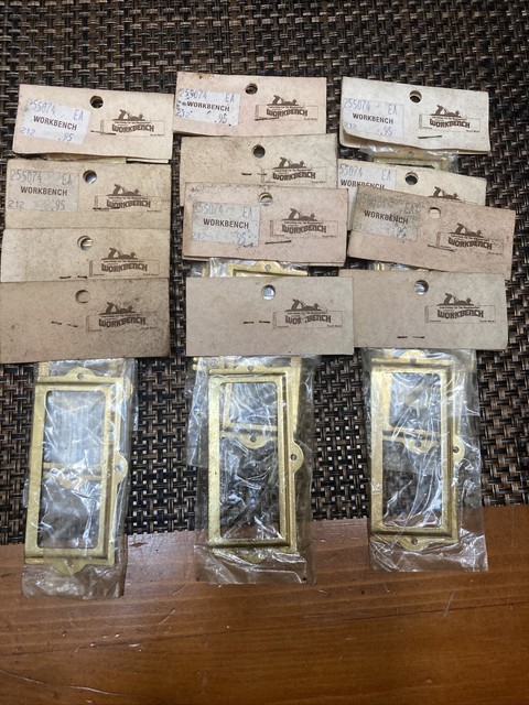 lot of 12-Vintage Brass Label Holder Drawer Pull Card Catalog Cabinet Handles. lot of 12-Vintage Brass Label Holder Drawer Pull Card Catalog Cabinet Handles.