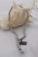 Honora Sterling Silver Freshwater Cultured Pearl Adjustable Y Necklace Grey Honora Sterling Silver Freshwater Cultured Pearl Adjustable Y Necklace Grey