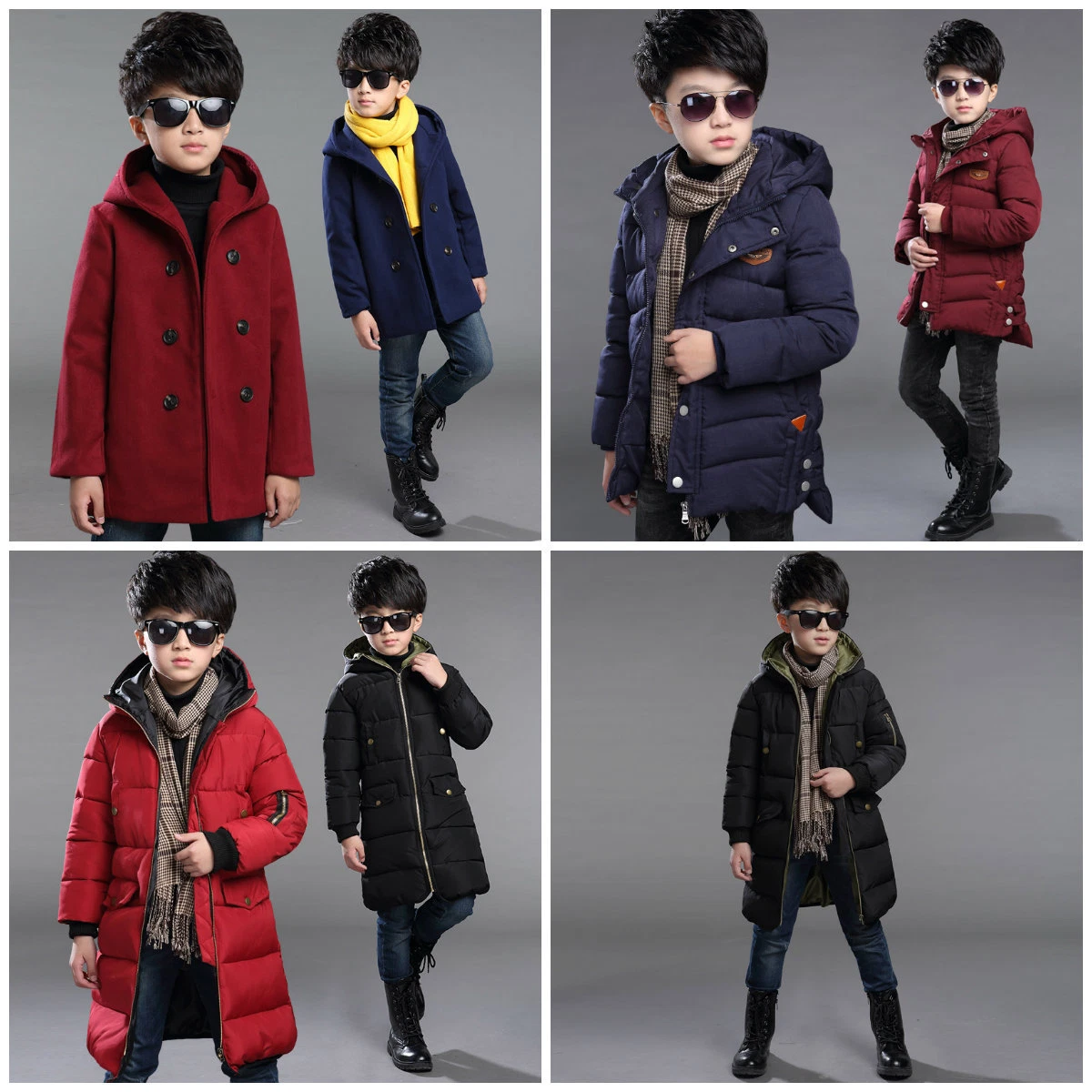 NIÑOS Abrigo de Invierno CÁLIDO Chaqueta Jumper Traje de Nieve Con Capucha 3-16 Años | eBay