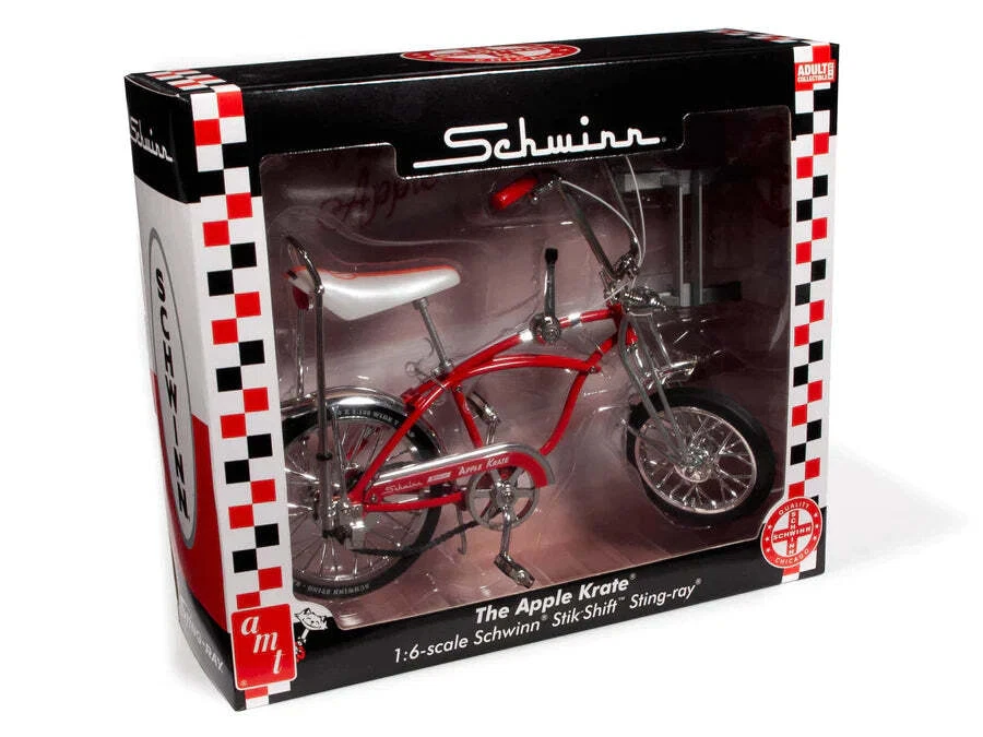 1:6 Schwinn "Stik Shift Sting Ray" Bicycle - Apple Krate (Red) - Auto World Bike - Image 4 of 4