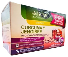 Turmeric and Ginger Tea (Te de Curcuma y Jengibre) by Betel Natural - 24 Tea Bag
