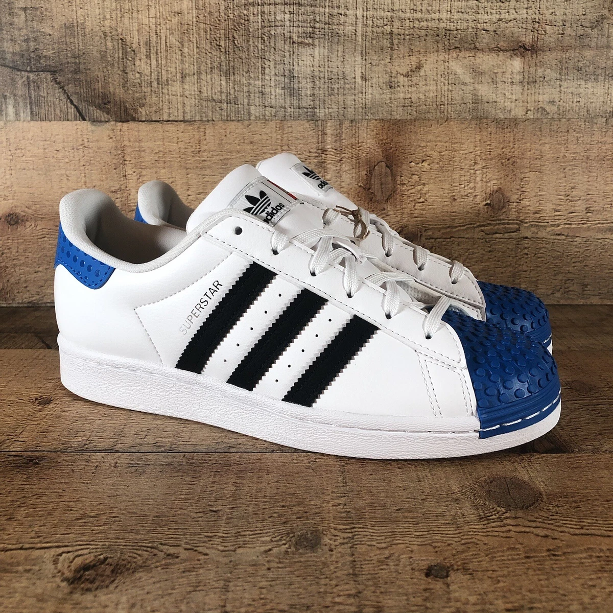 Adidas superstar top blue snake