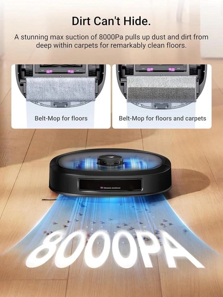 Eureka J20 Robot Vacuum Self Emptying Suction Auto Mop Washing & Hot Air Drying - Image 2 of 4