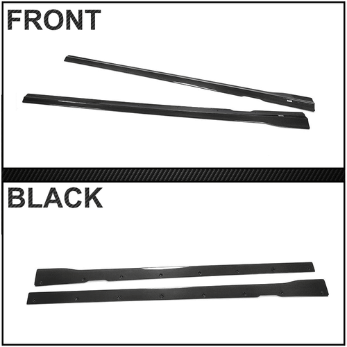 For Mercedes W213 E43 E53 E63 Sedan Real Carbon Side Skirts Extension Lips - Picture 10 of 12