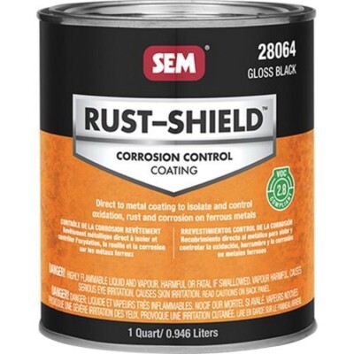 RUST-SHIELD -2.8 Gloss Black SEM-28064 Brand New! | eBay