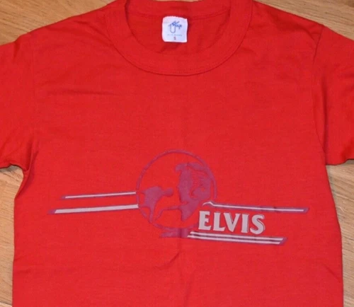 ELVIS PRESLEY vintage rock concert tour tee t-shirt 1980s vintage concert t-shirt, vintage, size S, single stitch, B+ condition