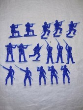 Vintage MPC 54mm Civil War Playset Union Soldiers Lot of 16