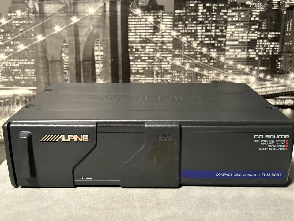 Alpine CD Shuttle 6 Disc Changer CHM-5601 Car Audio Player Vintage 90s Untested - Image 3 of 4