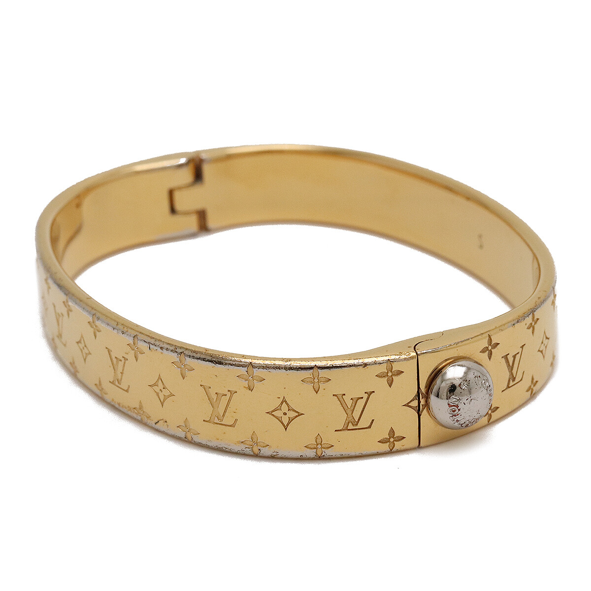 Louis Vuitton Nanogram Cuff Bracelet カフ ナノグラム M00251 LOUIS VUITTON Cuff nanogram Monogram Small size M00251