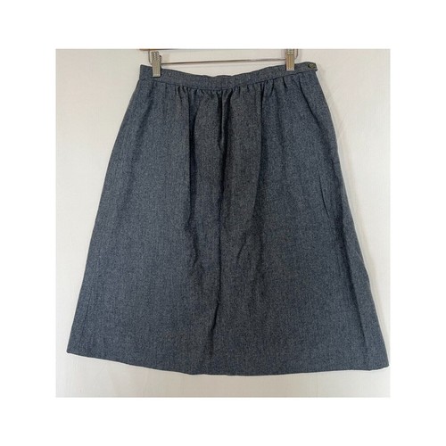 Pendleton Pure Virgin Wool Skirt Womens Size 12 Pockets Lined Side Zip