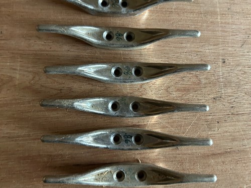 Rope Cleat Clothesline Hook Flagpole 4-1/2" Long Vtg Lot Of 6 Unbranded Help - Picture 18 of 24