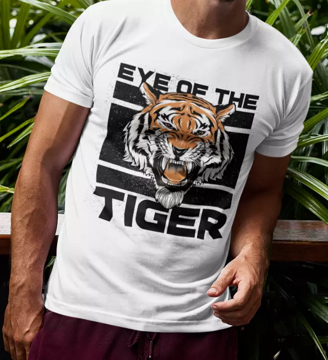 Camiseta Survivor eye of the tiger rock clássico anos 80 no Shoptime