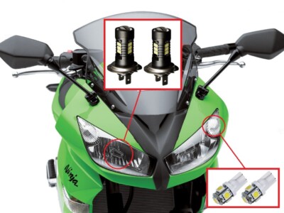 Kawasaki Ninja 650 R ER-6f EX-6 KRT LED SET Headlight Pilot fits