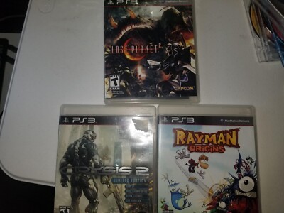 Rayman Origins, Lost Planet 2 and Crysis 2 (Sony PlayStation 3, 2011)